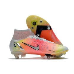 Nike Mercurial Superfly VIII Elite SG-PRO AC Biały Czerwony Srebro