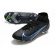 Nike Mercurial Superfly VIII Elite SG-PRO AC Czarny Niebieski Wilczy