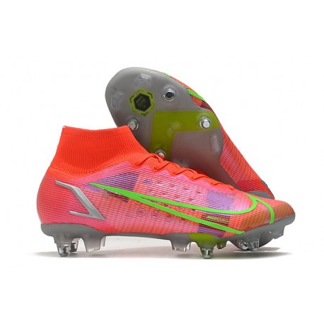 Nike Mercurial Superfly VIII Elite SG-PRO AC Czerwony Srebro Zielony