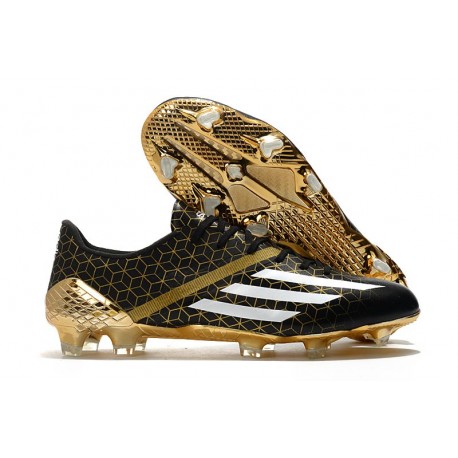 adidas Buty F50 Ghosted Adizero FG Czarny Biały Złoto