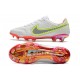 Buty Piłkarskie Nike Tiempo Legend 9 Elite FG Biały Czerwony Różowy