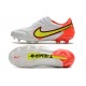 Buty Piłkarskie Nike Tiempo Legend 9 Elite FG Biały Volt Czerwony