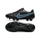 Buty Piłkarskie Nike Tiempo Legend 9 Elite FG Czarny Niebieski