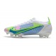 Nike Mercurial Vapor XIV Elite FG Biały Zielony Niebieski