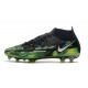 Nike Phantom GT2 Elite DF FG Czarny Srebro Zielony