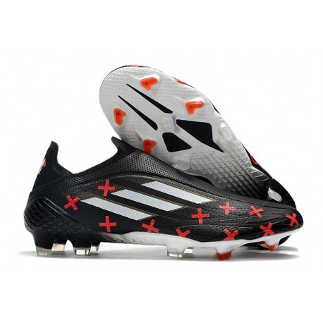 Buty piłkarskie adidas X Speedflow+ FG Czarny Biały Czerwony 