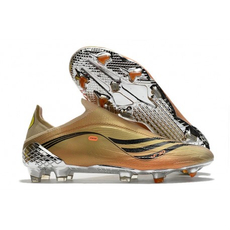 Buty piłkarskie adidas X Speedflow+ FG Złoty Czarny