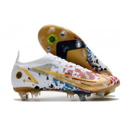 Nike Mercurial Vapor 14 Elite SG AC Biały Złoto Czerwony