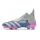 Buty Piłkarskie adidas Predator Freak+ FG Srebro Różowy Niebieski
