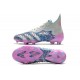 Buty Piłkarskie adidas Predator Freak+ FG Srebro Różowy Niebieski