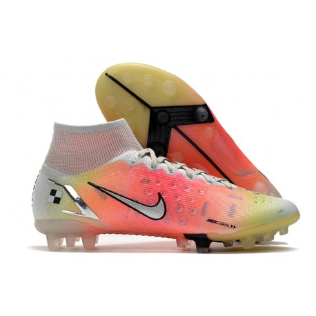 Nike Mercurial Superfly 8 Elite DF AG Biały Czerwony Srebro