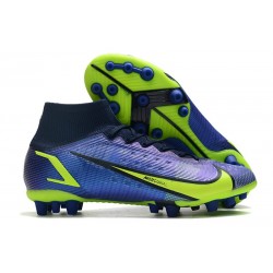 Nike Mercurial Superfly 8 Elite DF AG Recharge - Szafir Volt Niebieskie