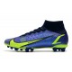 Nike Mercurial Superfly 8 Elite DF AG Recharge - Szafir Volt Niebieskie