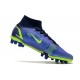 Nike Mercurial Superfly 8 Elite DF AG Recharge - Szafir Volt Niebieskie