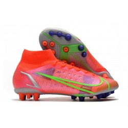 Nike Mercurial Superfly 8 Elite DF AG Czerwony Srebro Zielony