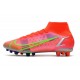 Nike Mercurial Superfly 8 Elite DF AG Czerwony Srebro Zielony