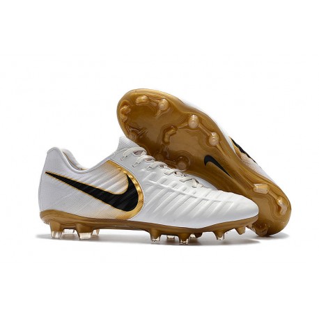 Nike Tiempo Legend 7 FG ACC Korki Pilkarskie Bia y Z oto