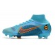 Buty Nike Mercurial Superfly 8 Elite FG Niebieski Pomarańczowy