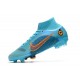 Buty Nike Mercurial Superfly 8 Elite FG Niebieski Pomarańczowy