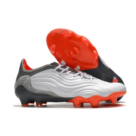 Korki adidas Copa Sense.1 FG Biały Czerwony Żelazny Metaliczny