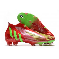 Buty Piłkarskie adidas Predator Edge+ FG Czerwony Zielony