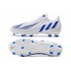 Korki adidas Predator Edge.1 Low FG Biały Niebieski