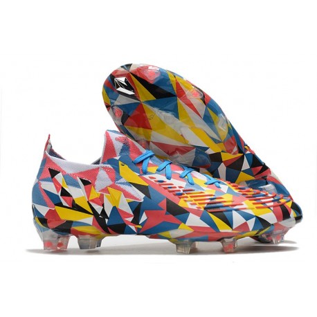 Korki adidas Predator Edge.1 Low FG Geometric+ Niebieski Zawistny Czerwony