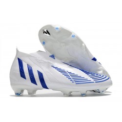 Buty Piłkarskie adidas Predator Edge+ FG Biały Niebieski