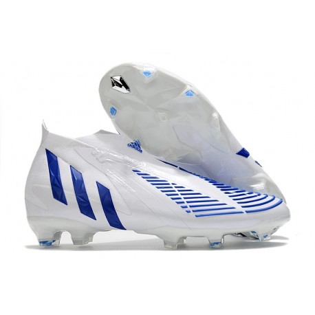 Buty Piłkarskie adidas Predator Edge+ FG Biały Niebieski 