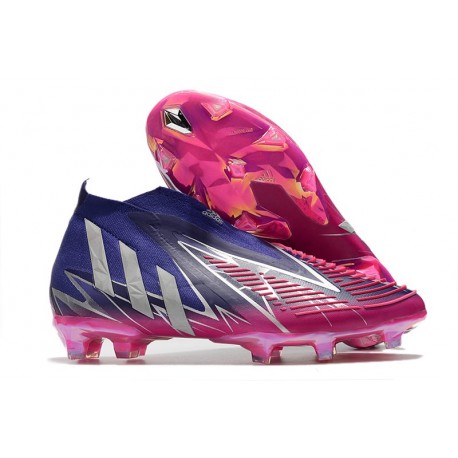 Buty Piłkarskie adidas Predator Edge+ FG Fioletowy Srebro Różowy