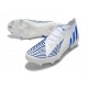 Korki adidas Predator Edge.1 FG Biały Niebieski 