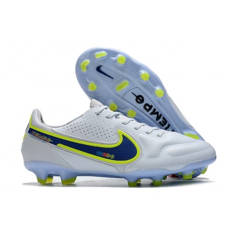 Buty Piłkarskie Nike Tiempo Legend 9 Elite FG Biały Niebieski