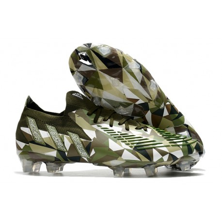 Korki adidas Predator Edge.1 Low FG Swarovski - Zielony Srebro