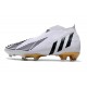 Buty Piłkarskie adidas Predator Edge+ FG Biały Czarny Złoto