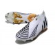 Buty Piłkarskie adidas Predator Edge+ FG Biały Czarny Złoto