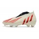 Buty Piłkarskie adidas Predator Edge+ FG Biały Czerwony Złoto