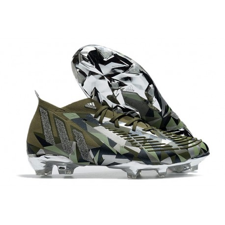 Korki adidas Predator Edge.1 FG Swarovski - Zielony Srebro