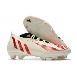 Korki adidas Predator Edge.1 FG Biały Czerwony Złoto