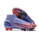 Nike Mercurial Superfly 8 Elite DF AG Mbappe Fioletowy Srebrny metalik