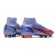 Nike Mercurial Superfly 8 Elite DF AG Mbappe Fioletowy Srebrny metalik