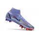 Nike Mercurial Superfly 8 Elite DF AG Mbappe Fioletowy Srebrny metalik