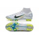 Nike Mercurial Superfly 8 Elite DF AG Szary Niebieski Czarny 