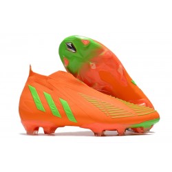 Buty Piłkarskie adidas Predator Edge+ FG Pomarańczowy Zielony