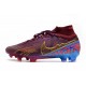 Nike Air Zoom Mercurial Superfly 9 Elite FG MBAPPÉ Fioletowy Złoty 