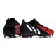 Korki adidas Predator Edge.1 Low FG Czarny Biały Czerwony 