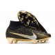 Buty Nike Air Zoom Mercurial Superfly 9 Elite FG Czarny Srebro Złoto