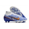 Nike Zoom Mercurial Superfly IX Elite DF AG Biały Niebieski Miedź