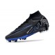 Nike Zoom Mercurial Superfly IX Elite DF AG Czarny Niebieski 
