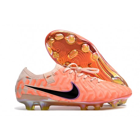 Buty Nike Tiempo Legend 10 Elite FG Pomarańczowy Czarny 