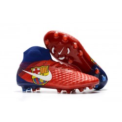 Buty Piłkarskie Nike Magista Obra II Elite Dynamic Fit - Barcelona Czerwony